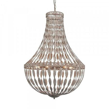 INTENSE 28.5 x 41.5 x 28.5 in. Rustic Empire Chandelier IN3284726